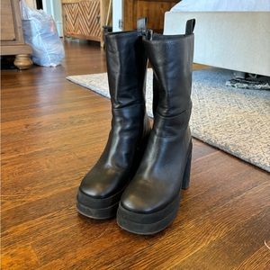 paloma barcelo tall black leather boots